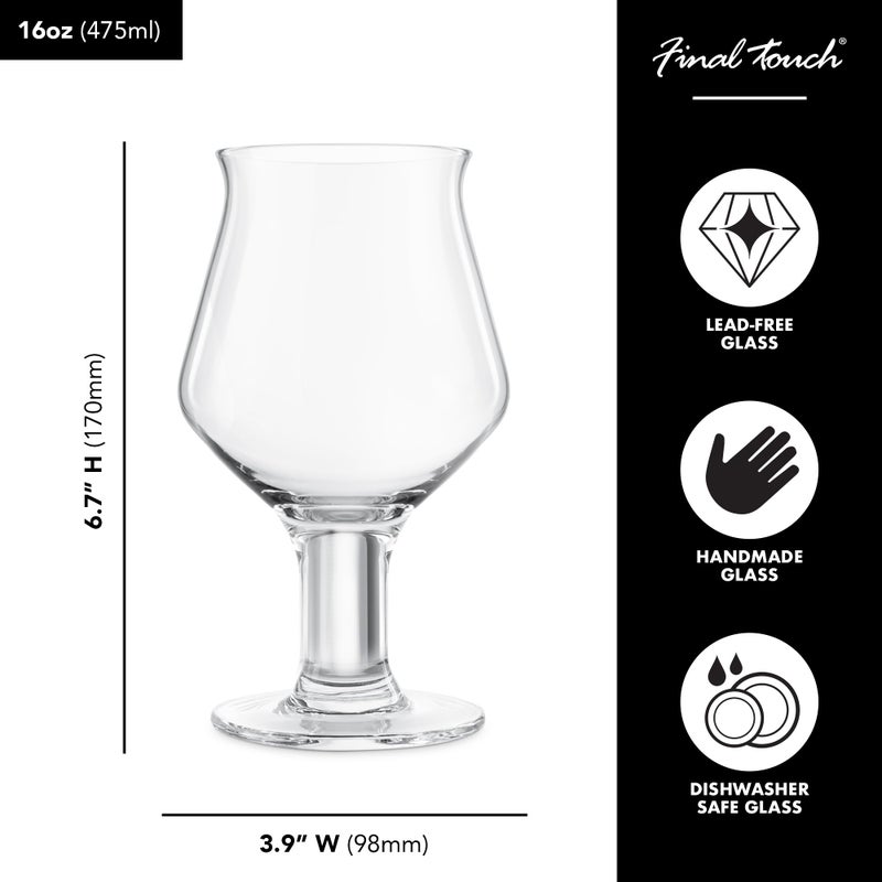 Final Touch Hard Cider Glasses, Set of 2 (GG5018) - Image 4